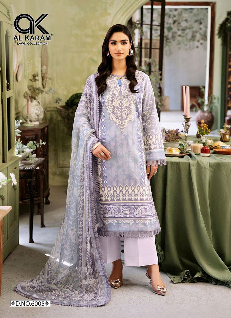 Florence Vol 6 By Al Karam Lawn Cotton Pakistani Readymade Suits Orders In India